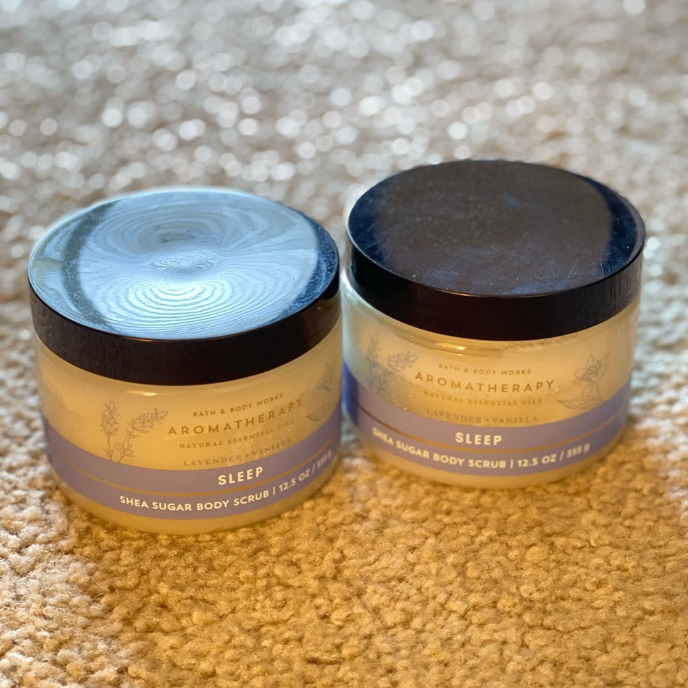 BBW aromatherapy sleep shea sugar body scrub